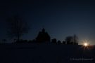 Hubertuskapelle bei Sonnenuntergang