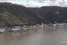 Rheinhochwasser bei St. Goarshausen