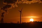 Sonnenuntergang Richtung Kraftwerk Weisweiler