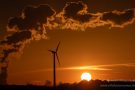 Sonnenuntergang Richtung Kraftwerk Weisweiler