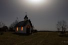 Mond über der Kottenborner Kapelle