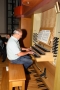 Andreas Cavelius an der Klais-Orgel 2262