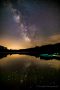 Milchstraße über dem See