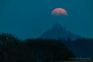 Der Mond verlässt die Burg Hohenzollern