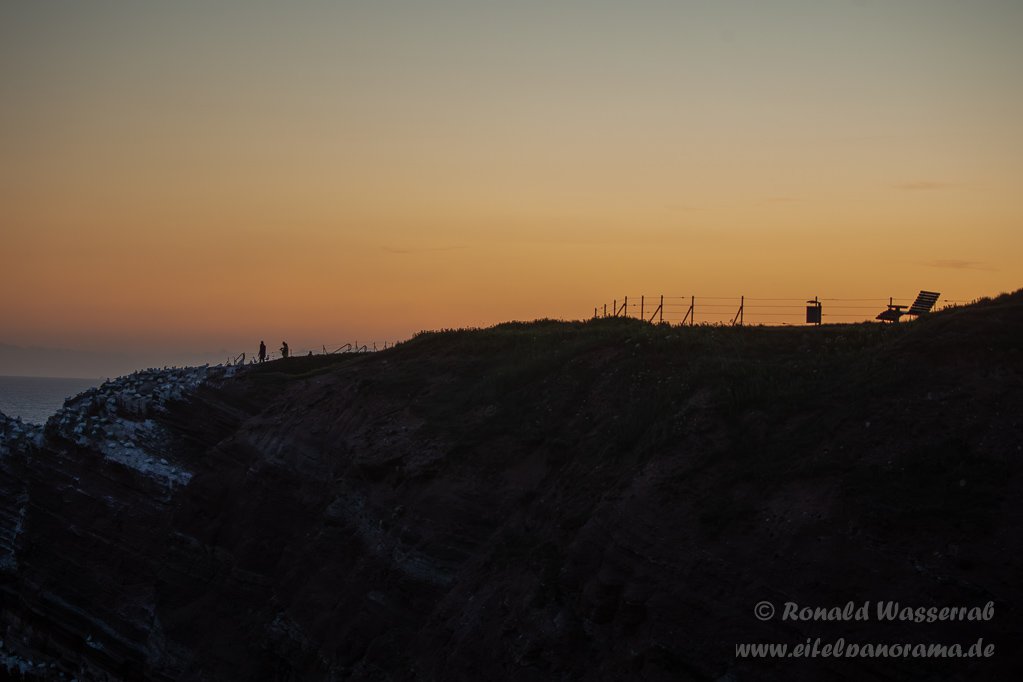 Abendstimmung auf der Hochseeinsel Helgoland