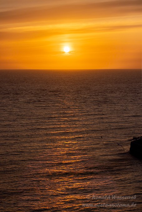 Sonnenuntergang auf Helgoland