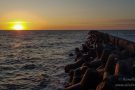 Sonnenuntergang auf der Düneninsel