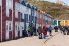 An den Hummerhäusern auf Helgoland