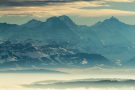 Blick von Höchenschwand auf Eiger, Mönch und Jungfrau