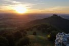 Sonnenuntergang an der Burg Hohenzollern