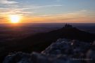 Sonnenuntergang an der Burg Hohenzollern