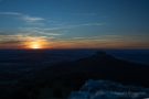 Sonnenuntergang an der Burg Hohenzollern
