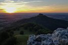 Sonnenuntergang an der Burg Hohenzollern