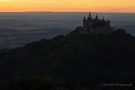 Burg Hohenzollern nach Sonnenuntergang