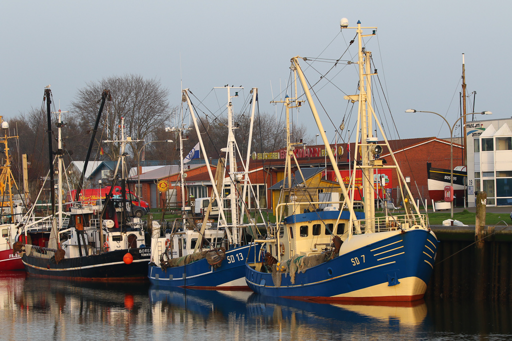 Schiffe im Büsumer Hafen