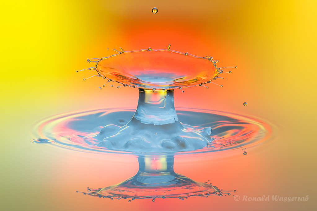 Tropfenkunst: Teller