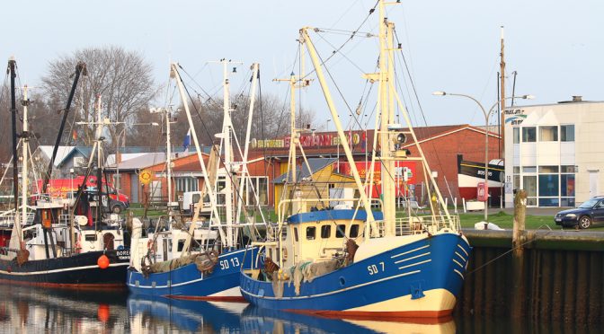 Schiffe im Hafen Büsum