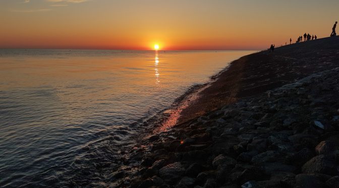 Sonnenuntergang bei Büsum