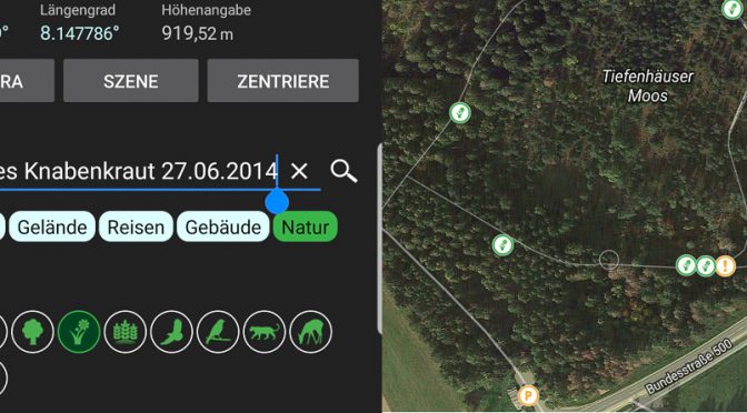 Fundorte notieren – App statt Notizbuch