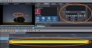 Magix Video - Aufruf des Titeleditors