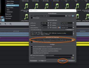 Zeitraffer-Video mit Magix Video - Export-Verzeichnis festlegen