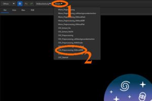 OSC Preprocessing ohne Darks, Biases und Flats