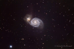 Deep-Sky-Fotos: Strudelgalaxie/Whirlpool-Galaxie (M51) im Sternbild Jagdhunde