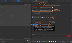 SIRIL-Stacking - Einstellungen für dasLight-Preprocessing und Auslösen des Preprocessings