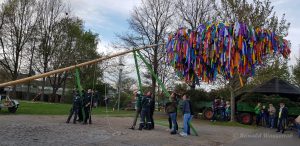 Das letzte Kantholz kommt zum Einsatz