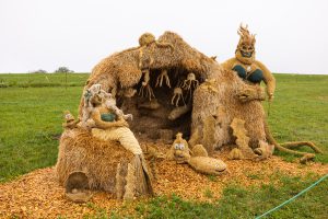 Höchenschwand 2023: Die Siegerskulptur "Arielle, die Meerjungfrau" vom Verein "Landfrauen Höchenschwandberg"