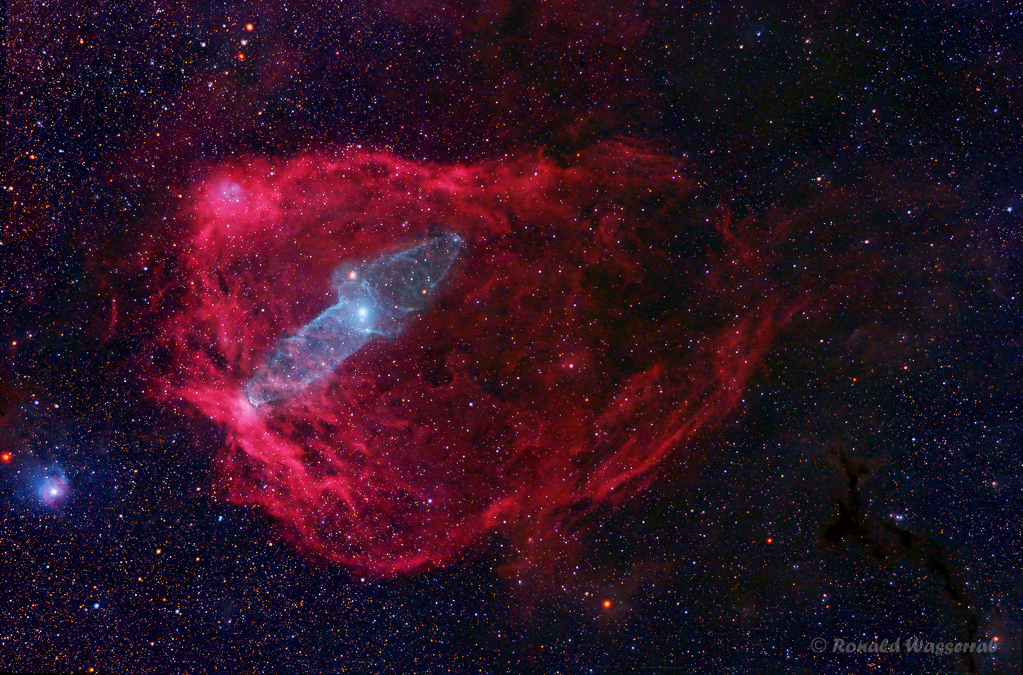 Astro-Fotografie: Sh2-129 und OU4 im Sternbild Kassiopeia