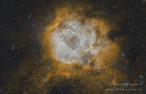 NGC 2244 - Rosettennebel (Duo-Narrowband-Aufnahme HOO-Bearbeitung)