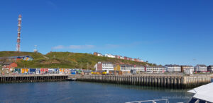 Ansicht Helgoland vom Hafen aus