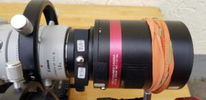 Astrofotografie mit dem Canon EF 600 - Astrokamera mit Adapter-Schublade