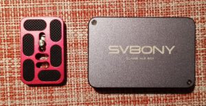 EAF an DSLR-Objektiven - Kameraplatte mit Svbony 241