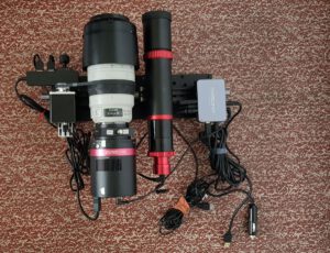 EAF an DSLR-Objektiven - Die komplette, verkabelte Konstruktion