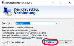 Verbindungsprobleme - Verbindungsversuch