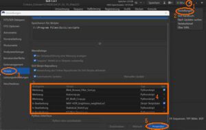 Siril 1.4 Skripte über Hamburger-Menü