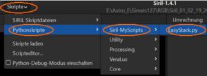 Aufruf (eigener) Python-Skripte