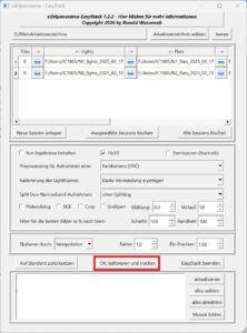 Kurzanleitung für EasyStack - Verarbeitung auslösen