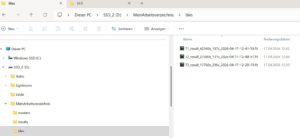 Kurzanleitung für EasyStack - Ergebnisse im "tiles"-Verzeichnis 