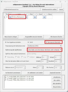 Kurzanleitung für EasyStack - Sternspuren erstellen