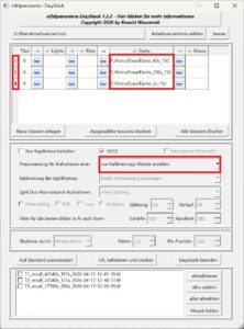 Kurzanleitung für EasyStack - Kalibrierungs-Master erstellen