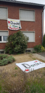Danke! (an einem Haus an der Dürener Straße)