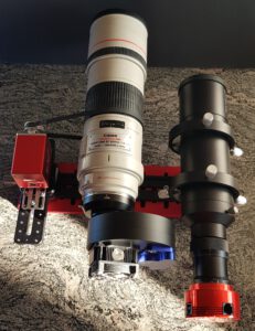 QHY MiniCam8 an Canon-Objektiven: Canon EF 300mm f/4L USM an der MiniCam